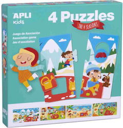 Kids Puzzle The 4 Seasons for 3+ years+ Years 16pcs Apli Kids