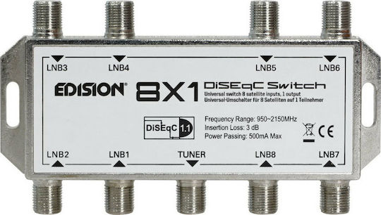 Edision DISEQC 8x1 DiSEqC Switch Satellite 02-01-0005