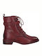 Tamaris Women's Combat Boots Burgundy