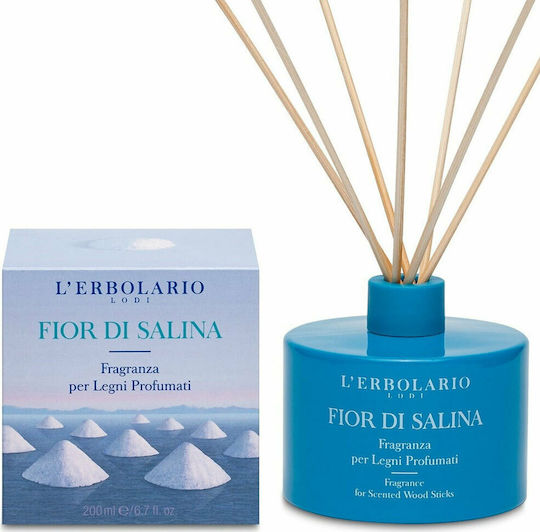 L' Erbolario Diffuser with Fragrance Fragrance Scented Wood Sticks 200ml