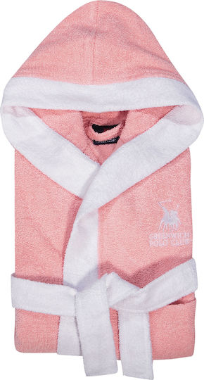 Greenwich Polo Club Kids Hooded Bathrobe 8602 Pink