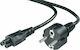 Belkin Schuko - IEC C5 Cable 1.8m Μαύρο F3A214CP1.8M