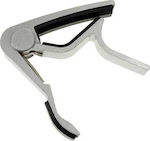 Ashton Metallic Trigger Capo for Acoustic Guitar CP10 Acoustic Capo Silver