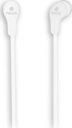 NGS Cross Skip Earbuds Handsfree with 3.5mm Connector White