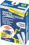 Giotto Set 10 White Chalk