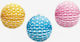 Faitakis Pack Hanging Ornament for Party (Various Colours)