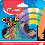 Maped Σετ 6 Χρωματιστές Κιμωλίες