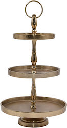 InTheBox Metallic Dessert Tower Stand with 3 Tiers Servir Gold Ø22cmxY36cm InTheBox Metallic Dessert Tower Stand with 3 Tiers Servir Gold Ø22cmxY36cm