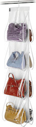 Domopak Living Πλαστική Κρεμαστή Θήκη Αποθήκευσης για Ρούχα / Τσάντες σε Λευκό Χρώμα 33x120cm