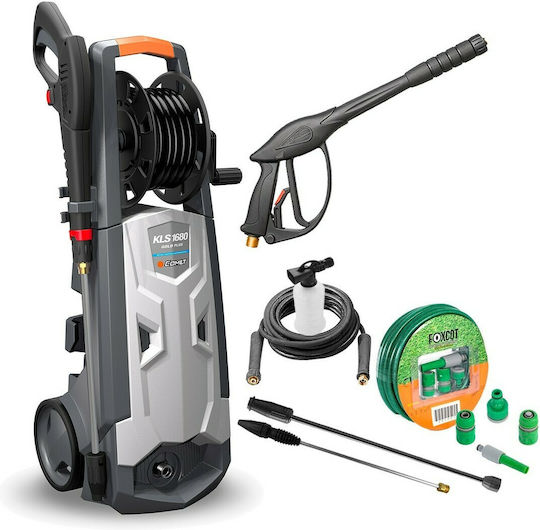Comet KLS 1680 Gold Plus Pressure Washer Electric 2300W with Pressure 160bar and Metal Pump
