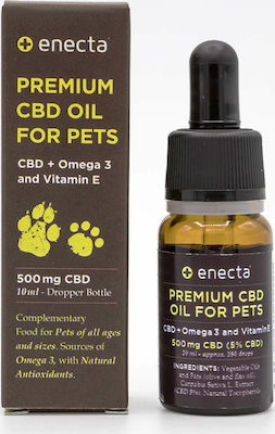 Enecta Premium CBD Oil For Pets Hemp Products (Cbd) Oil for Dogs 500mg 10ml