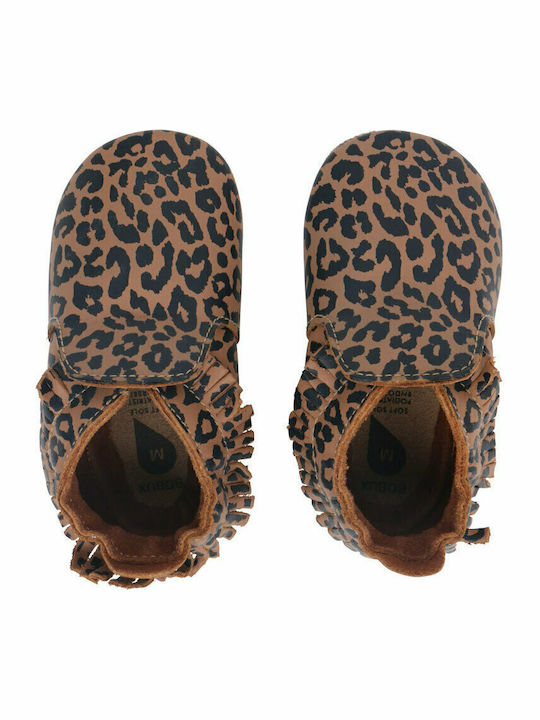 Bobux Бебешки Пантофки Кафяв Leopard
