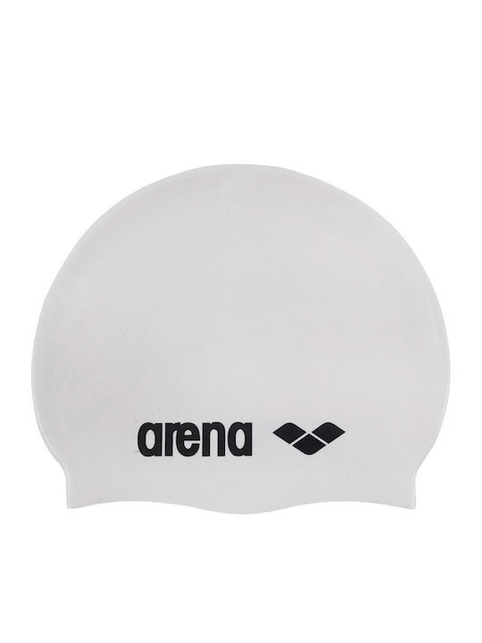 Arena Silicone Adults Swimming Cap White