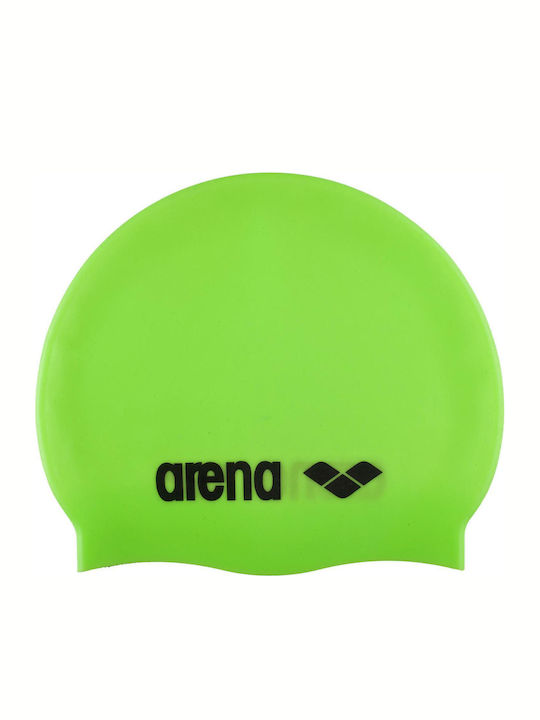 Arena Silicone Adults Swimming Cap Green