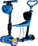 Kinderroller 3-Rad mit Sitz Blau