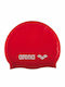 Arena Silicone Adults Swimming Cap Red