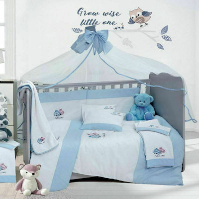 SB Home Baby Crib Bedding Set My Baby Cars 6pcs Blue