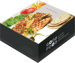 Disposable Steakhouse Paper Box 22x22x4cm Good Food