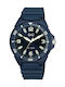 Q&Q Ανδρικό Ρολόι 42mm Μπαταρίας με Μπλε Καουτσούκ Λουράκι