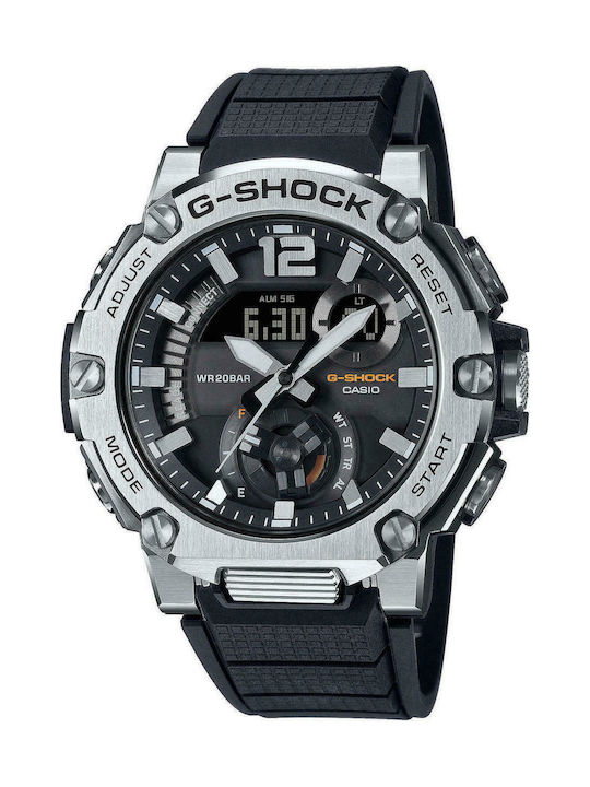 Casio G-Shock G-Steel Ρολόι Μπαταρίας με Μαύρο Καουτσούκ Λουράκι
