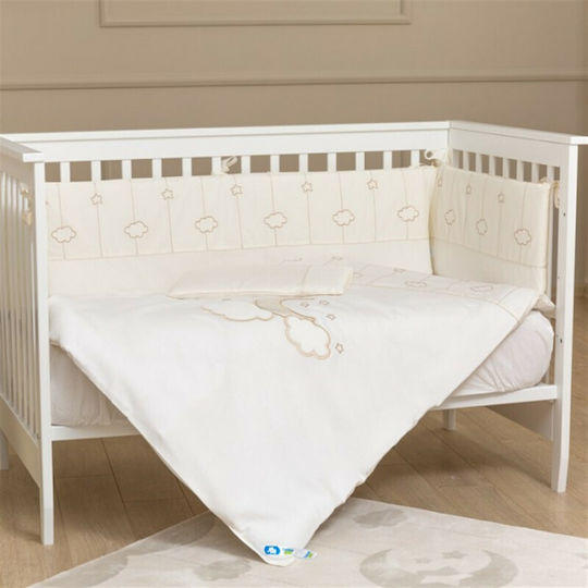 Funna Baby Σετ Κούνιας Luna Elegant Μπεζ 3τμχ