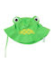 Zoocchini Kids' Hat Bucket Fabric Sunscreen Βατραχάκι Green