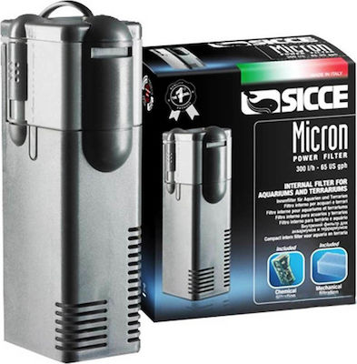 Sicce Micron Interior Filtru pentru Acvarii cu Capacitate până la 75lt cu Volum 300lt/h