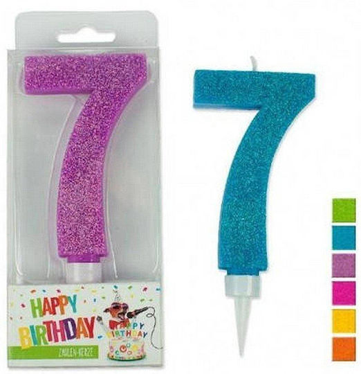 Trend Haus Birthday Candle Happy Birthday "7" (Μiscellaneous colours) 942050