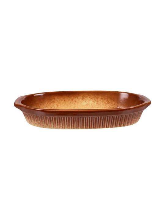 Art et Lumiere Dionysos Porcelain Oval Individual Heat-Resistant Cookware 21x11x4cm