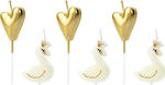 PartyDeco Birthday Candle in Gold Color 6pcs SCS-12