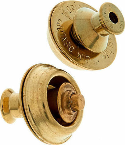 Dunlop Straplok Strap Retainers Dual Design Brass