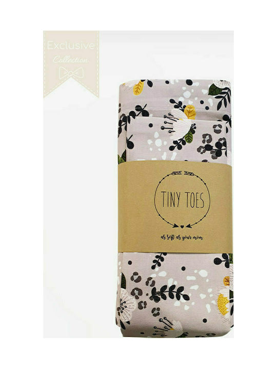 Tiny Toes Lotus Baby Sheets Set Crib Cotton Fitted Multicolored 70x140cm 3pcs