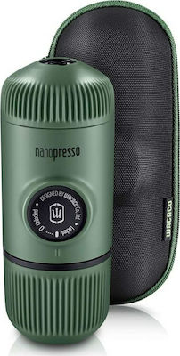 Wacaco Nanopresso Φορητή Μηχανή Καφέ για Camping με Θήκη Πράσινο Χρώμα