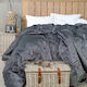 Borea Duvet Cover Set Queen 220x240cm Valentina Grey 3pcs 300 GSMGsm