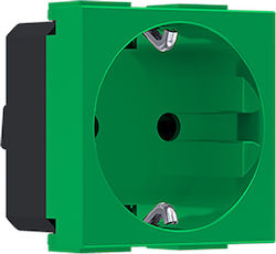 Aca Modys Single Power Safety Socket Green