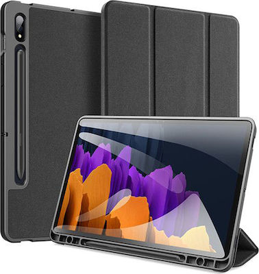Dux Ducis Domo Flip Cover Synthetic Leather Black (Galaxy Tab S7)