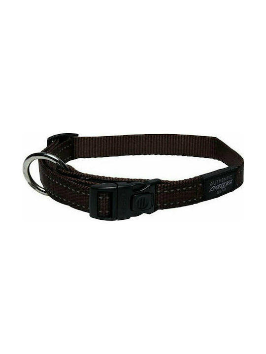 Rogz Utility Dog Collar In Brown Colour Περιλαίμιο Medium Chocolate