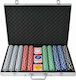 vidaXL Set 1000 Poker Chips 11.5gr in Suitcase with 3 Decks