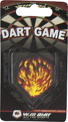 Win Max Dartboard Feathers for Darts Φτερά Για Βελάκια με Τύπωμα Flame 3τμχ 3pcs 49177