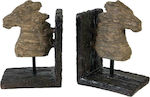 Wooden Bookend in Black Color 29x10x19.3cm.