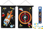 Scratch Europe Set with Target & Dart Παιδικός Μαγνητικός Στόχος 2 Όψεων με 6 Βελάκια - Πύραυλος Αστροναύτης 6182001