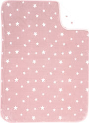 Nef-Nef Κουβέρτα Αγκαλιάς & Λίκνου Stellar Βελουτέ 75x100cm Pink