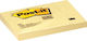 3M 657 Post-it Notes Pad 100 Sheets Yellow 7.6x10.2cm