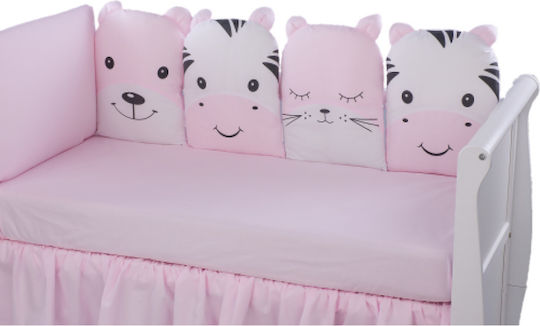 Tuttolina Set Pentru Patut Friendly Animals Roz 7buc piese