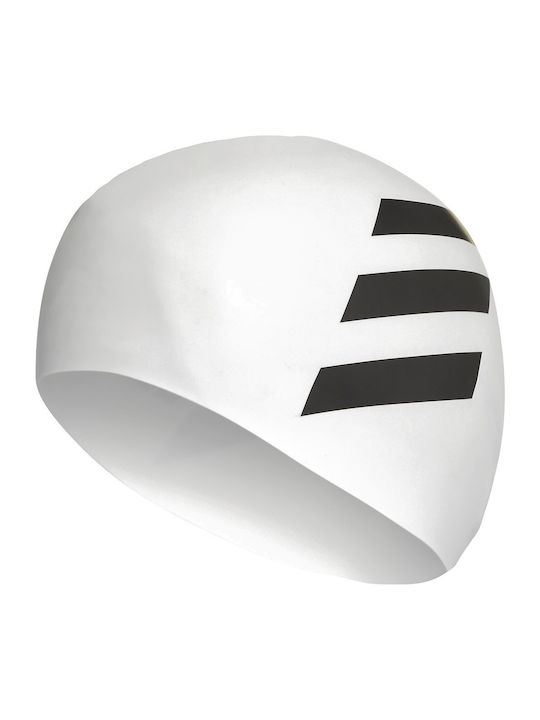 adidas 3-Stripes Silicone Adults Swimming Cap W...