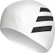 Adidas 3-Stripes Silicone Adults Swimming Cap White