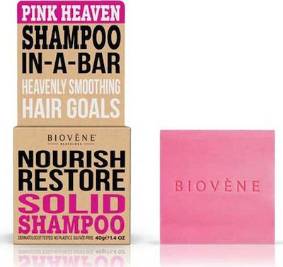 Biovene Pink Heaven Solid Shampoos for All Hair Types 40gr