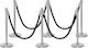 Next Systems Safety Barrier Post Black 1.5mx100...