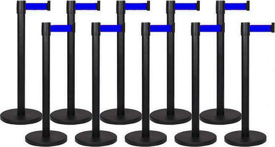 Next Systems Safety Barrier Post Blue Set with Strap 2mx91cm BB-200-SET-10