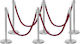 Next Systems Safety Barrier Post Red Set with S...
